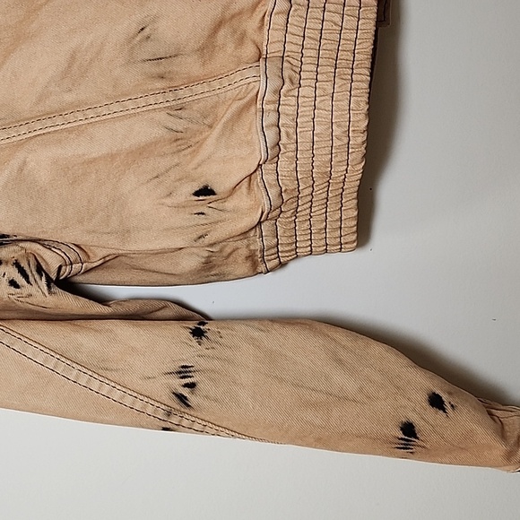 Desigual Tie-dye denim jacket Black/ Tan Sz Small - Picture 14 of 16